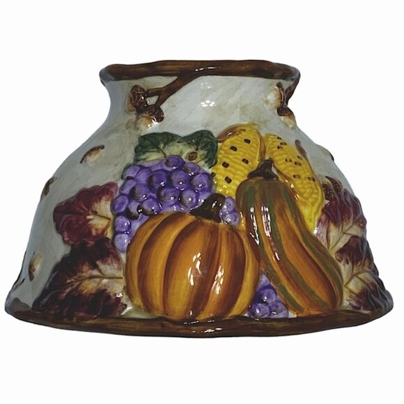 Salt City Emporium Jar Candle Lamp Shade Autumn Fall Harvest Thanksgiving Large - Picture 1 of 14